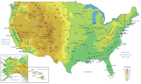 Atlas Mountains Physical Map