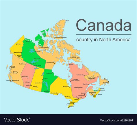 Map Of Canada Cities And Provinces - Wynne Karlotte