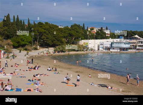 Bacvice beach Split Dalmatia Croatia Europe Stock Photo - Alamy