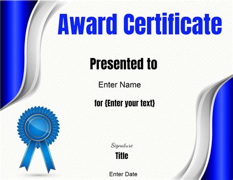 Free Editable Certificate Template | Customize Online & Print at Home