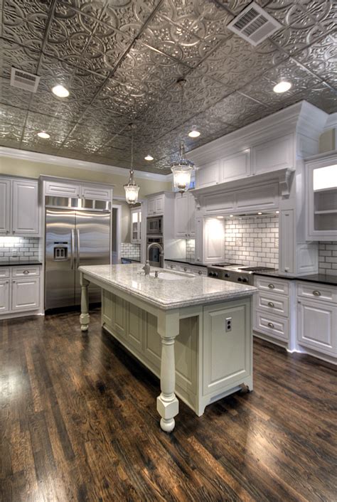 Silver Ceiling makes a Statement - Traditional - Kitchen - Tampa - by American Tin Ceilings