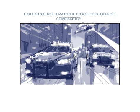 Ford police car chase | Behance