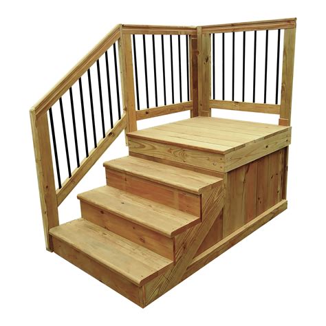 Prefab Wood Steps : Steps for Mobile Homes Wood | Mobile Homes Ideas - Woodwork outdoor stair ...