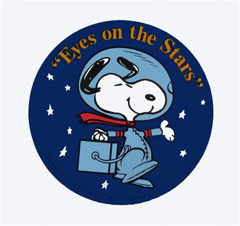 Snoopy NASA Astronaut Sticker - "Eyes On The Stars" - RARE ... - Cliparts.co