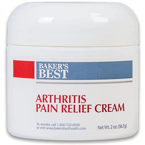 Baker’s Best Pain Relief Cream | Maximum Strength 4% Lidocaine Cream for Knee Pain, Muscle ...