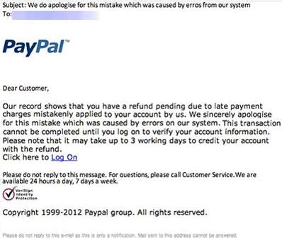 Bogus "Refund Pending" emails targeting PayPal customers - Help Net Security