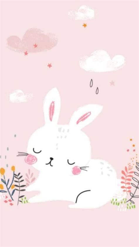 Download Adorable Pink Bunny Wallpaper | Wallpapers.com