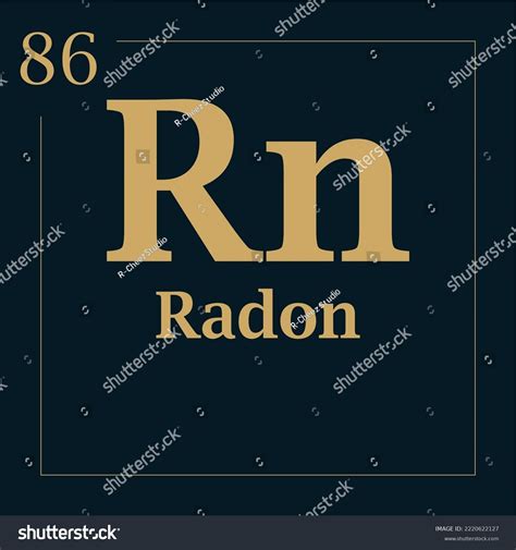 Symbol Element Radon Atomic Mass Number Stock Vector (Royalty Free) 2220622127 | Shutterstock