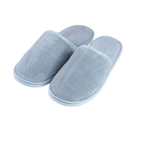 Luxury Hotel & Spa Coral Fleece Slippers Soft Grey (Pack of 10) | Shop Today. Get it Tomorrow ...