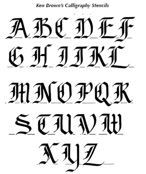 Calligraphy Alphabet : old english calligraphy alphabet