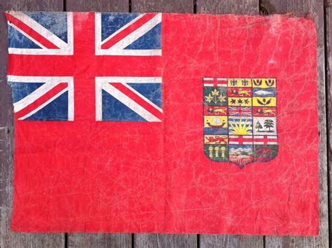 Scarce 1907 1921 Canadian Red Ensign Flag With by debbiesfunstuff