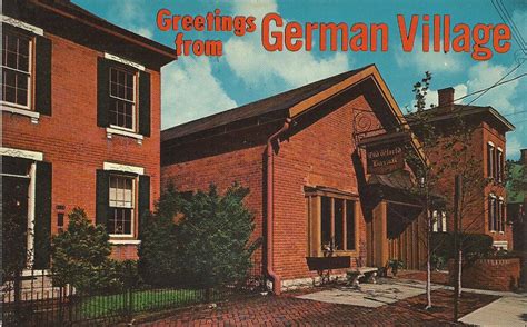 Vintage Travel Postcards: German Village, Columbus, Ohio