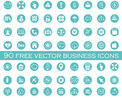 90 free vector business icons | Vector freebies, Illustrator tutorials and stock vectors