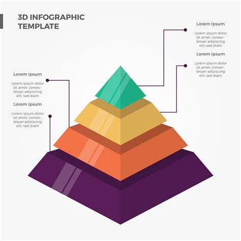 3D Pyramid Shape Template