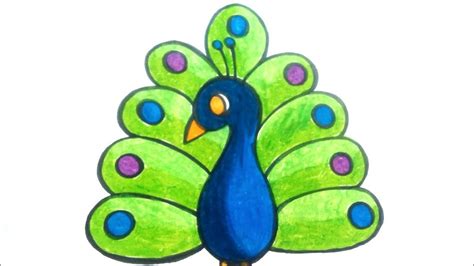 How to draw a peacock- ময়ূর পাখি step by step (very easy)