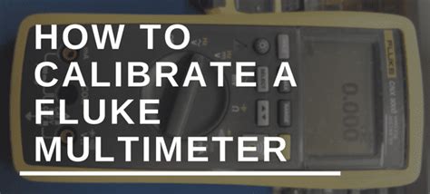 How to calibrate a Fluke multimeter | HouseTechLab