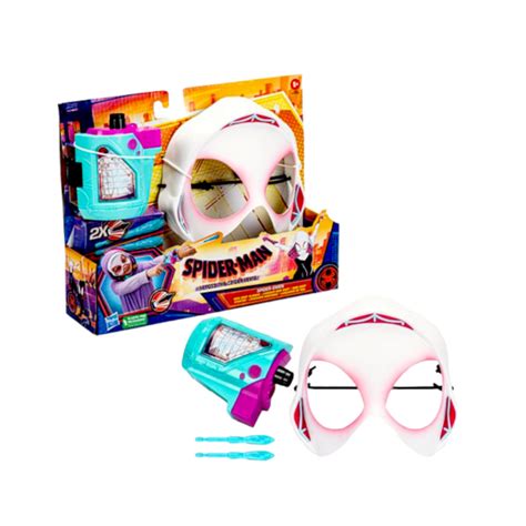 Spider-Man Marvel Across The Spider-Verse Spider-Gwen Web-Shot Slinger Mask And Blaster Set Web ...