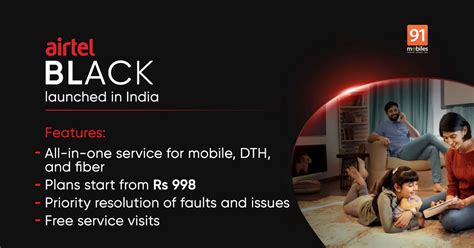 Airtel Black all-in-one service for mobile, DTH, and Fiber launched: check plans, prices ...