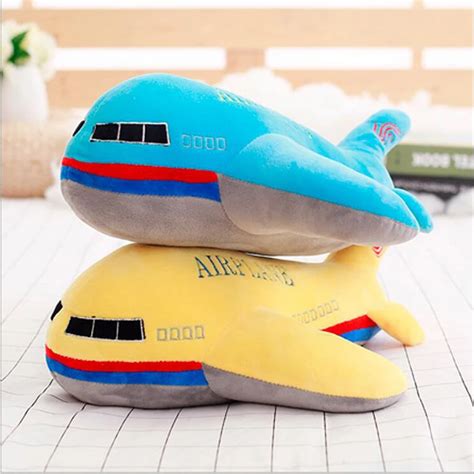 New Style Creative Airplane Plush Toys Simulation Airplane PP Cotton Stuffed Doll Toy Children's ...