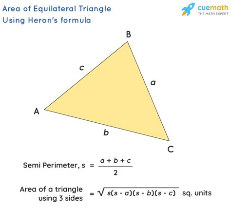 Area Of An Equilateral Triangle Equation