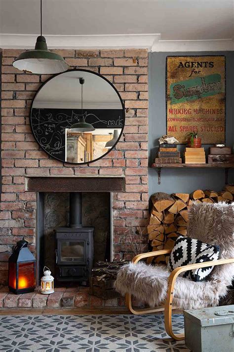 Exposed Brick Fireplace Mantel – Mriya.net