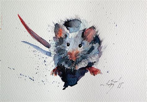 Mouse Painting by Kovacs Anna Brigitta