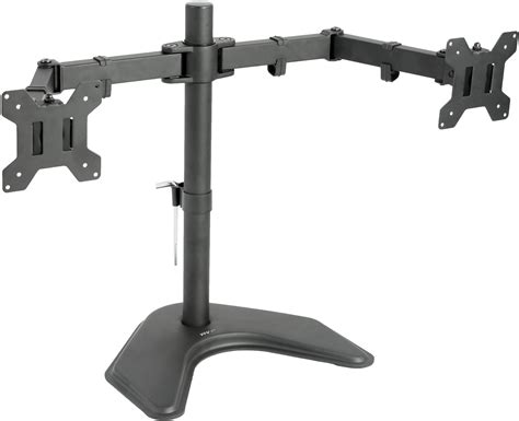 Buy Vivo Dual Monitor Free Standing Desk Mount Stand Heavy Duty Fully Adjustable Fits Two ...