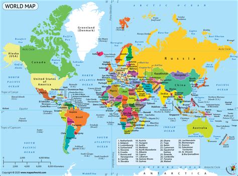 Map Of Continents With Countries - Alanna Leontyne