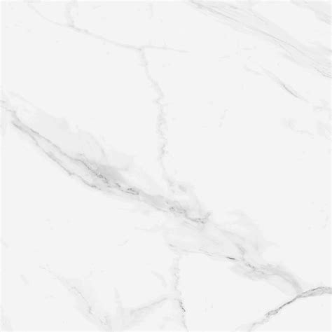 White Marble Effect Gloss Ceramic Floor Tile