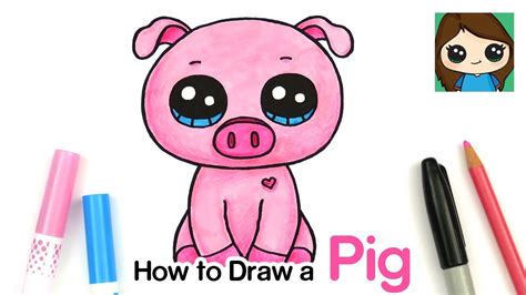 How to Draw a Baby Pig Easy | Beanie Boos