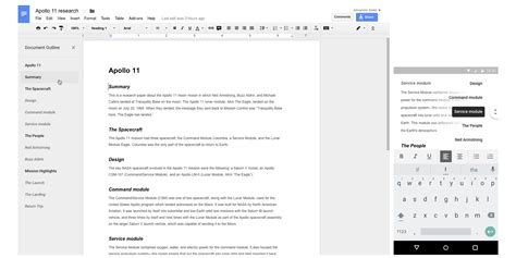 Google Docs Outline Template