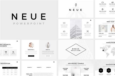 Neue Minimal Powerpoint Template - Riset