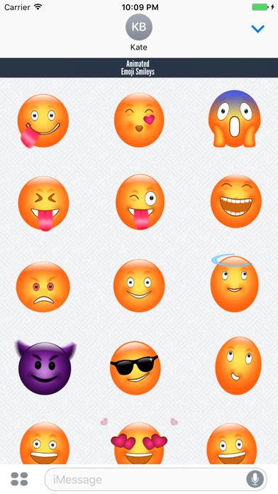 Télécharger Animated Emoji Smileys pour iPhone / iPad sur l'App Store (Autocollants)