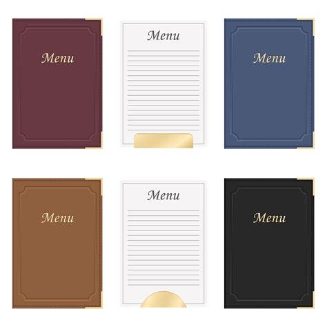 Restaurant menu book vector design illustration isolated on white background 1844667 Vector Art ...