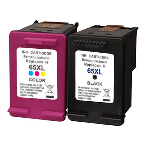 L-ink Compatible HP 65XL High Yield Black/Tri-colour Ink Cartridge Set (N9K04AN, N9K03AN ...