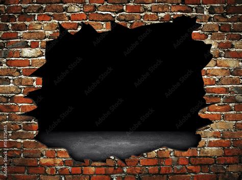 broken brick wall background Stock Illustration | Adobe Stock