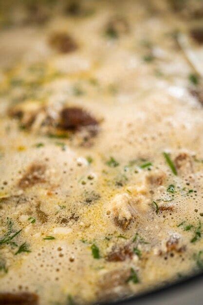 Premium Photo | Creamy wild mushroom soup