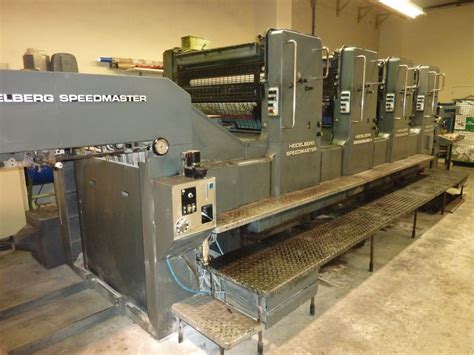 Four colour used offset printing machines HEIDELBERG SM 102 VP OFFSET