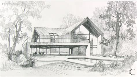 Modern House Sketch at PaintingValley.com | Explore collection of Modern House Sketch