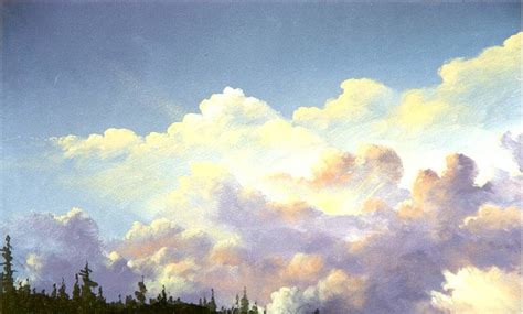 Beginner level instruction from TV artist Jerry Yarnell on how to paint exciting clouds and ...