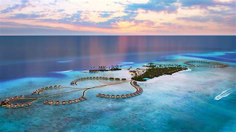 Download wallpaper 2560x1440 maldives, resorts, aerial view, island, sea, dual wide 16:9 ...