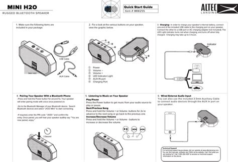 Altec Lansing Bluetooth Speaker Manual