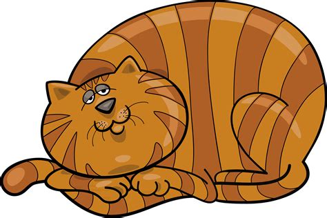 Big Cat Clipart Fat Cat - Tabby Fat Cat Cartoon - Png Download - Full Size Clipart (#822438 ...