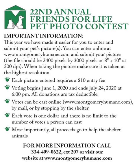 Pet Photo Contest Begins June 1st! « Montgomery Humane Society