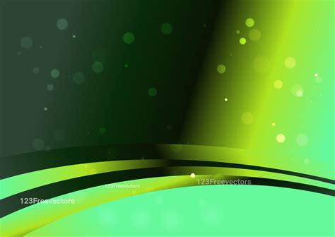 Abstract Wavy Dark Green Gradient Background