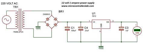 Simple Dc Power Supply Circuit Diagram