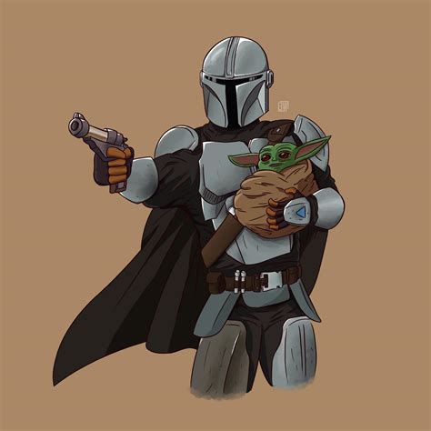 Baby Yoda Mandalorian - Movie Wallpaper