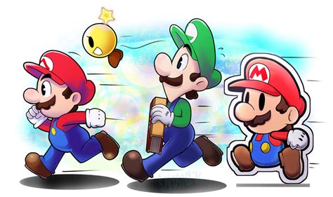 Mario and Luigi Paper Jam by Sakusagi on DeviantArt