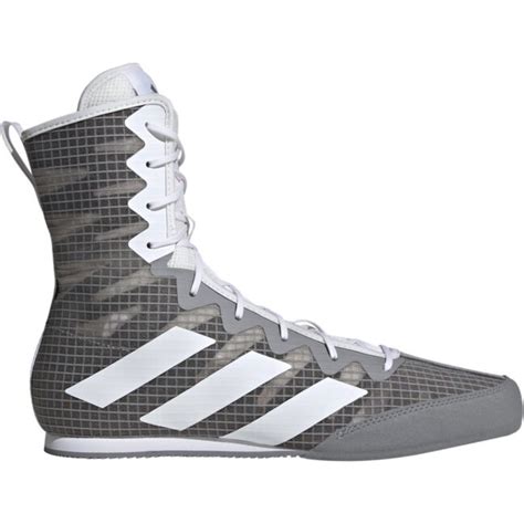 Adidas Boxing Boots - Box Hog 4 Grey White - Tans Martial Arts Supplier