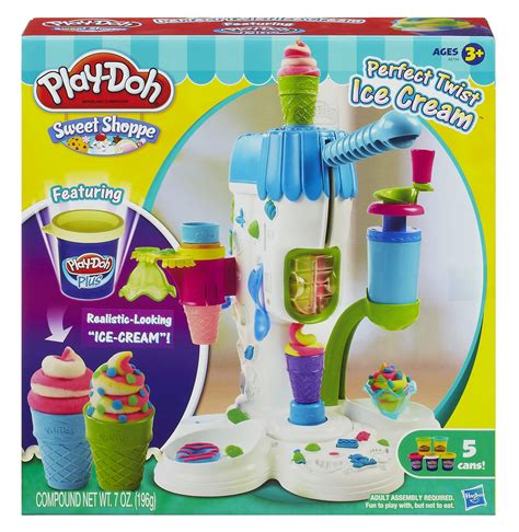 Play-Doh Perfect Twist Ice Cream Food Set with 5 Cans of Play-Doh - Walmart.com